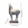 Horse Statue Auspicious Gift Modern Resin Decor for Office Desk