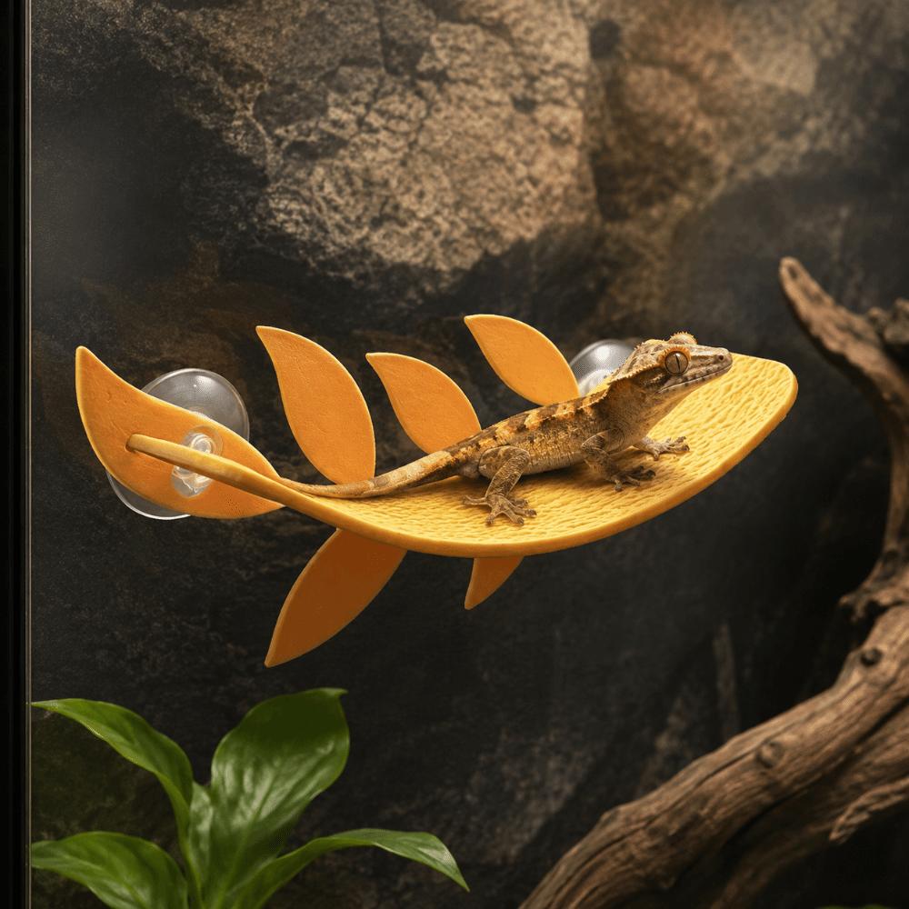 Simulated Leaves Lizard Habitat Leaf Leaf Shape Climbing Rest for Amphibian Terrarium