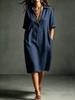 European and American summer new women's sleeveless vest skirt V-neck fungus edge loose dress