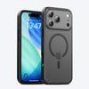 KEYSION Translucent Matte Case for MagSafe for iPhone 17 Pro Max Soft Silicone+PC Wireless Charging Shockproof Phone Back Cover