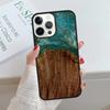 Wood Resin Marble Printed Soft Rubber Phone Case For iPhone 17 Air 15 16 16e 14 13 12 11 Pro Max Coque PLUS fundas cover