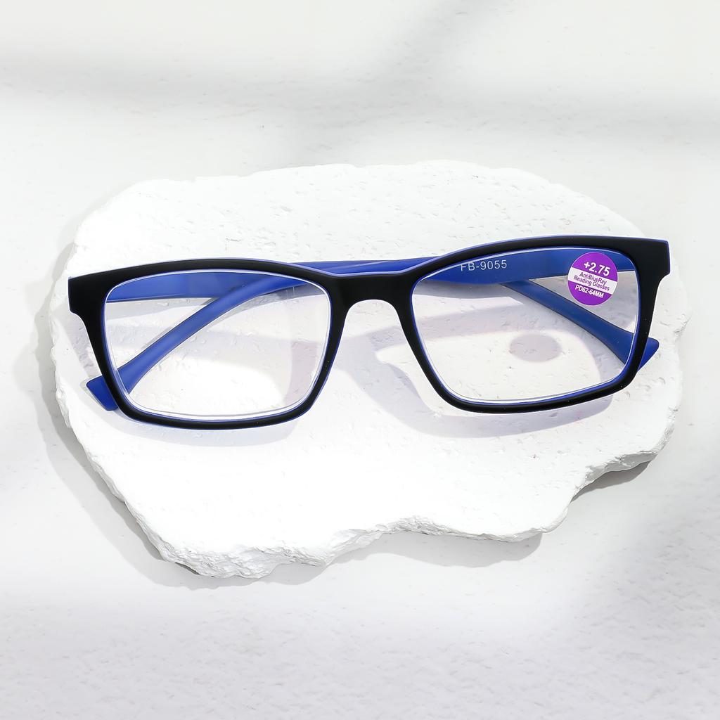 2PCS Reading Glasses For Men And Women Spring Hinge Eyeglasses Blue Light Blocking Eyewear HD Lenses Comfortable Wearing