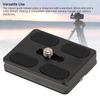Quick Release Plate Aluminum Alloy 38mm Slot Standard 1/4in Thread Camera Tripod Quick Release Plate for Camera Stabilizer