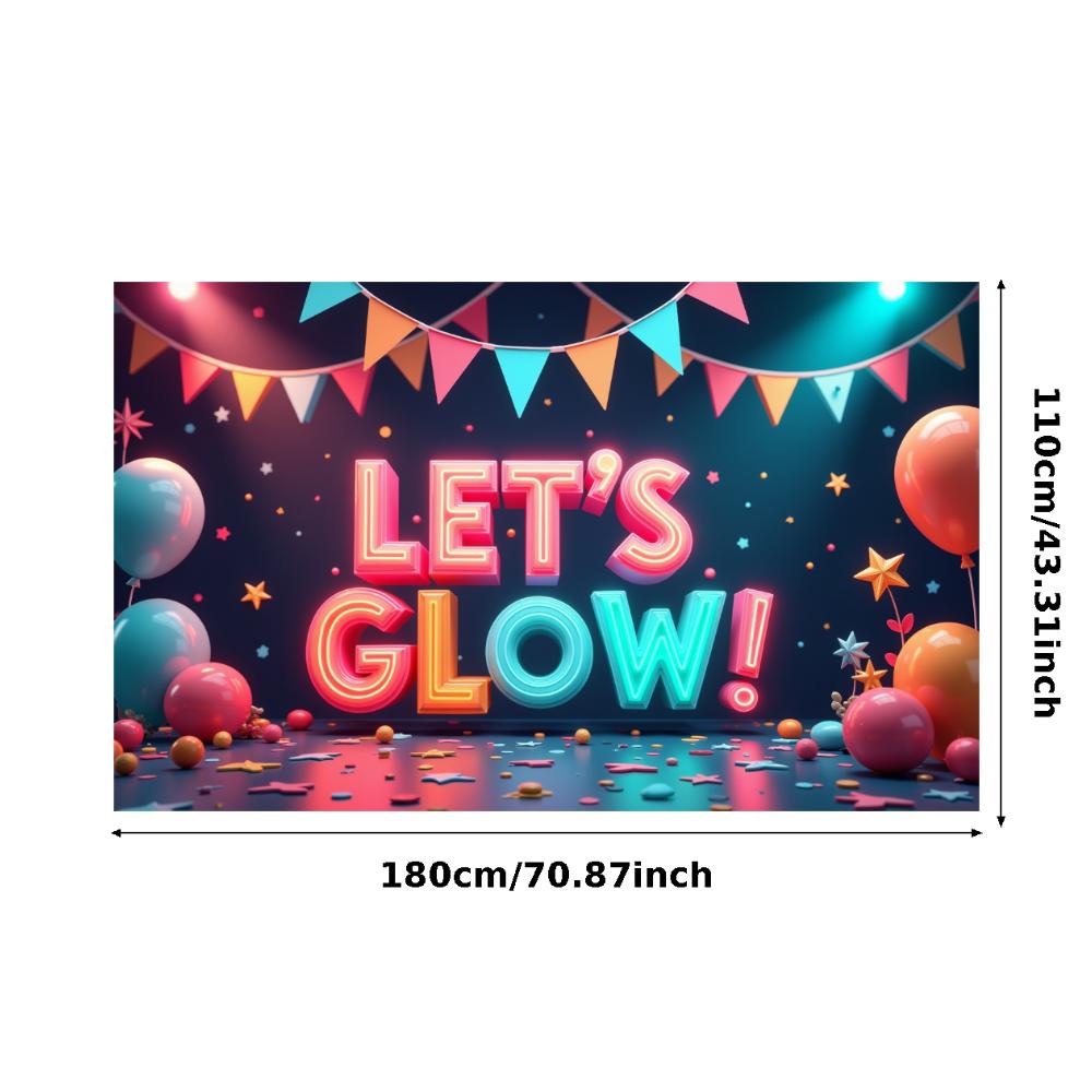 Photo Prop LED Neon Banner Party Decoration Glow Effect Neon Sign For Festival Decoration Party Celebration Night Event