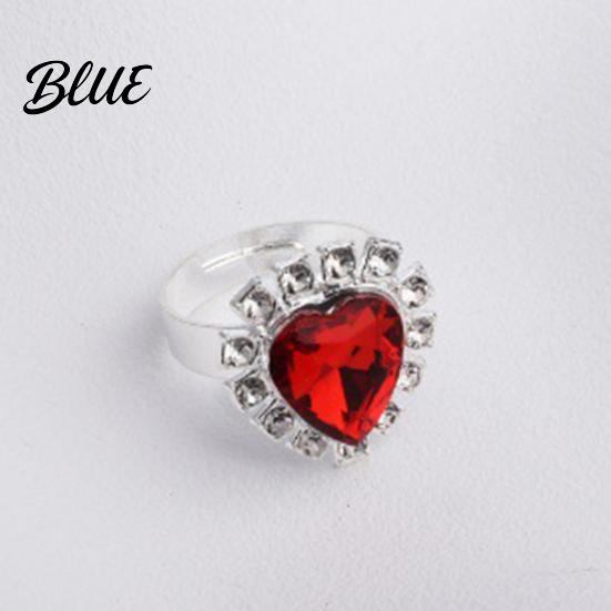 Trendy Jewelry Set Heart for Women Shiny Rhinestone Unique Design