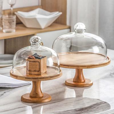 Transparent High Foot Cake Plate Vintage Dessert Stand Cake Display Stand  Pastry Display