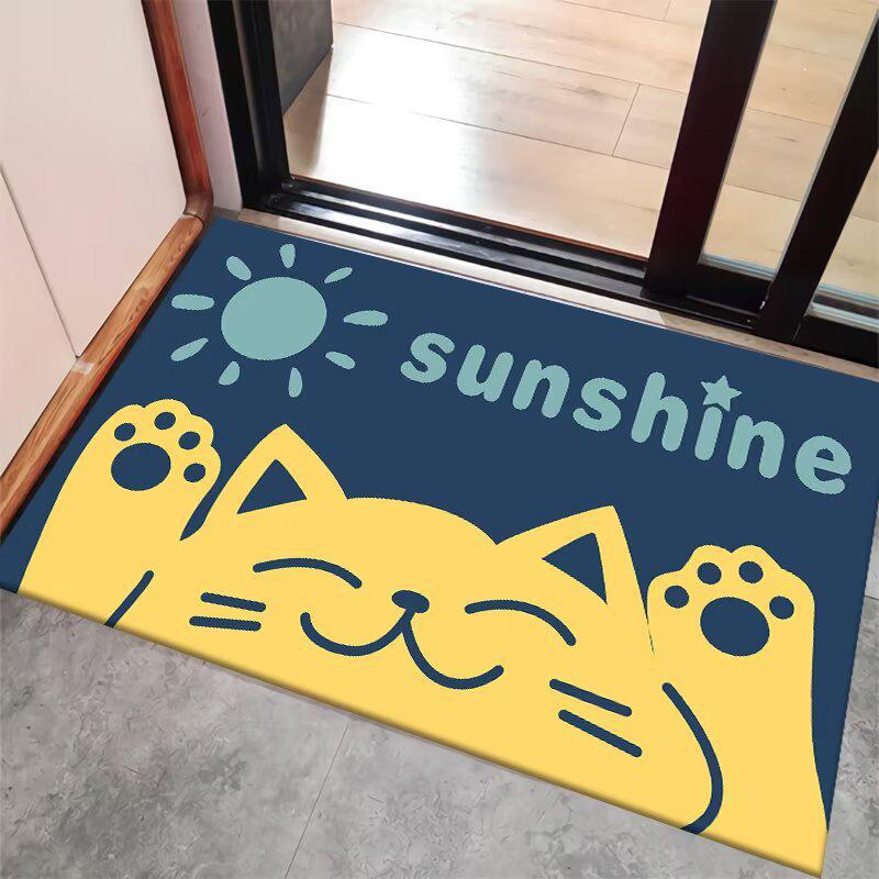 

Cartoon Non-Slip Water-Absorbing Door Mat for Home & Bathroom Entrances 40 x 60 cm