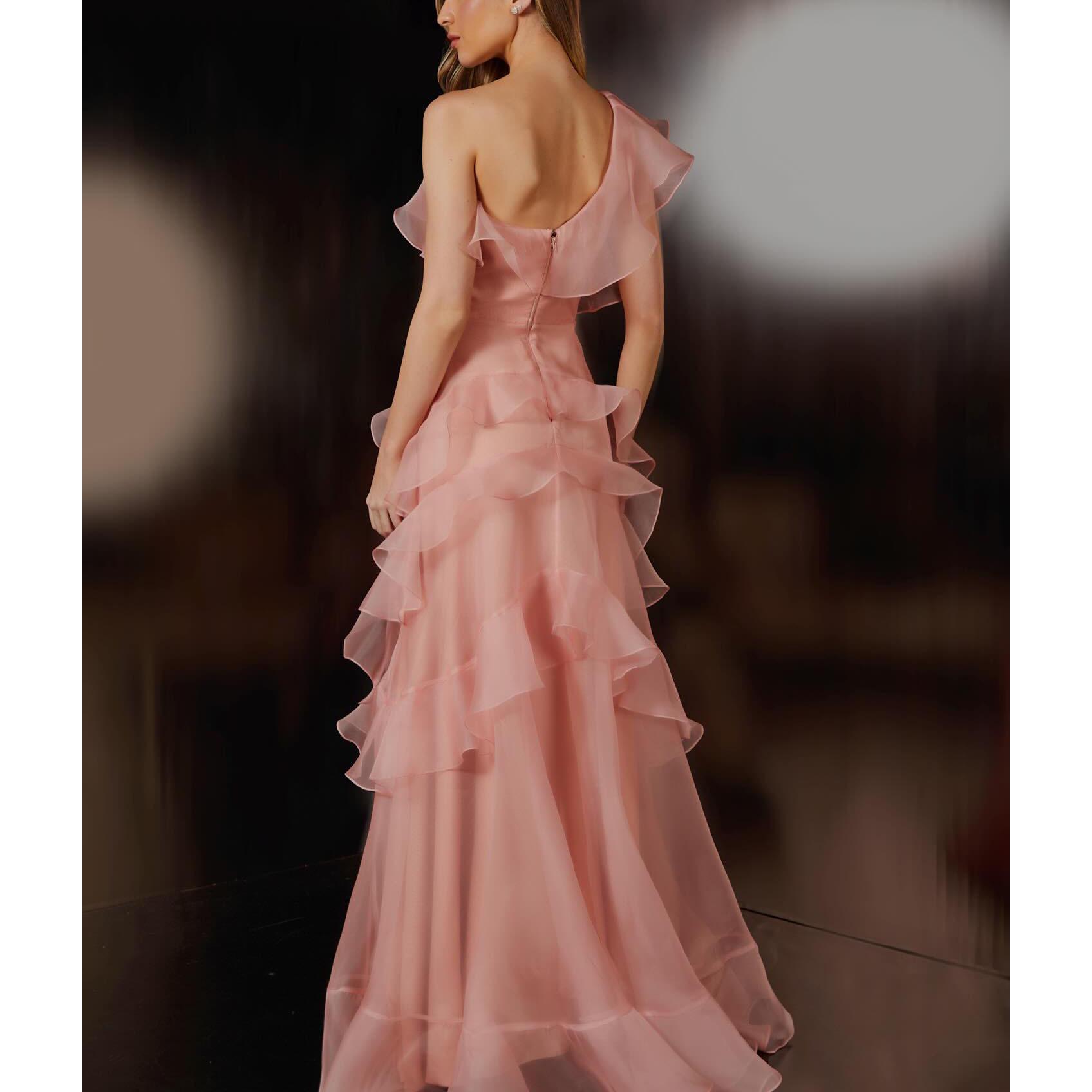 

Осеннее платье с оборками и открытыми плечами для женщин, 2024 Small