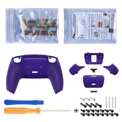 EXtremeRate Pure Kleur Plastic Rise Remap Kit met Programmeerbare Achterknop Rubber voor Compatibel met PS5 Controller Upgradebord en Herontworpen