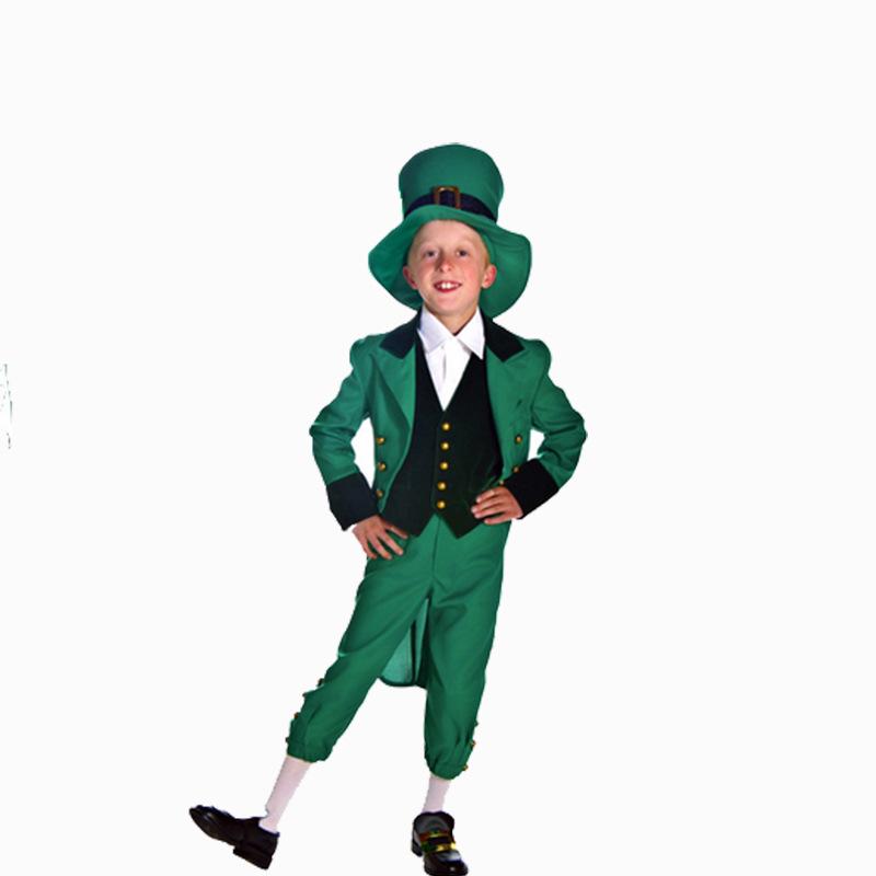 

Wizard of Oz Emerald City Guardian Costume for Adults and Children - Green Elf and Irish Fairy Cosplay Style Child M (120-130CM)