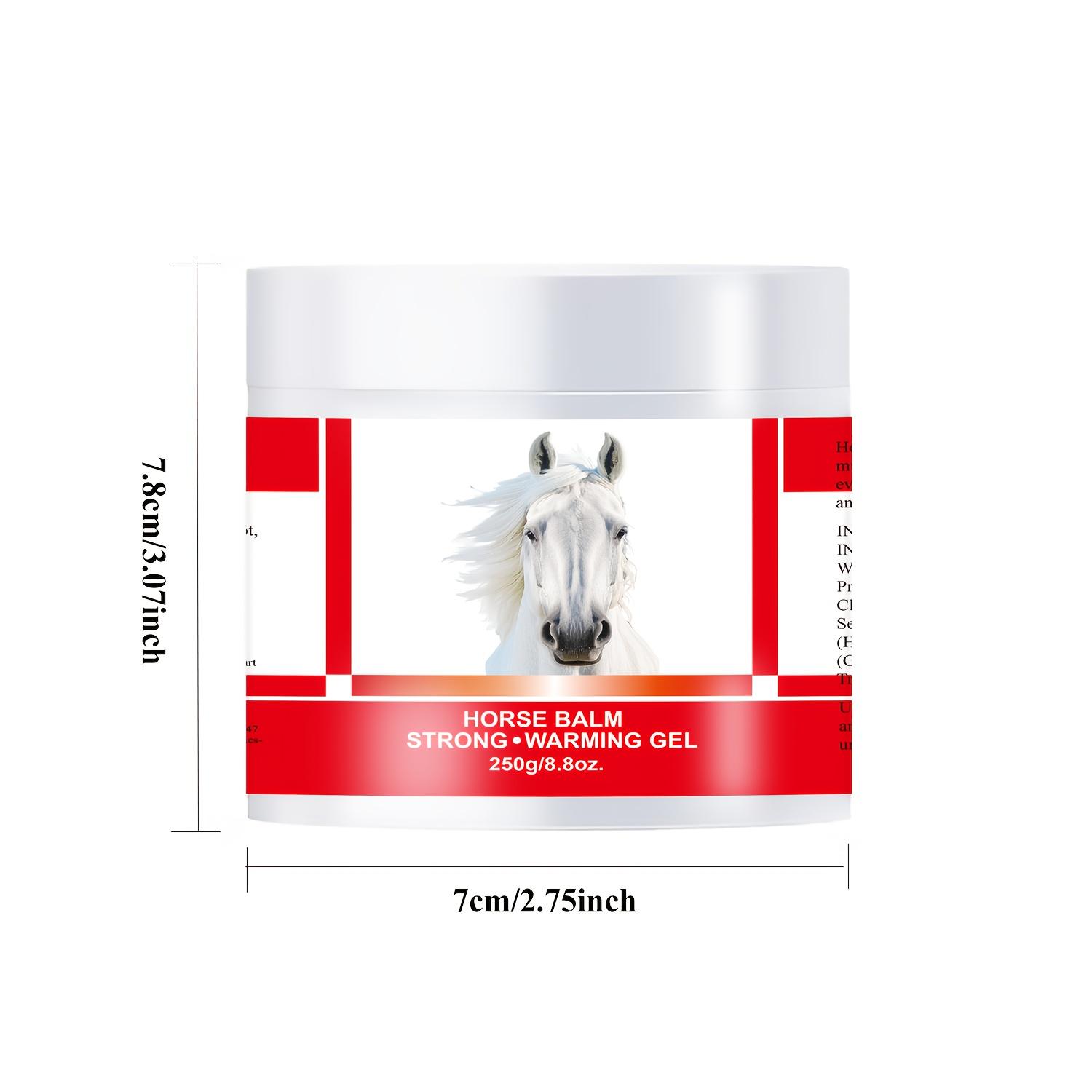 

250 г геля Horse Balm, сверхсильный согревающий массажный гель с экстрактом конского каштана и сафлора, поддержка суставов и мышц