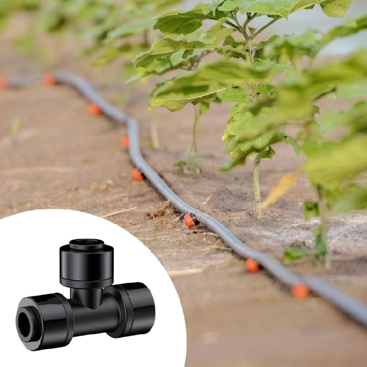 Leakproof T Shape Adapters Fitting Easy Installation For Small Scale Drip Irrigation Projects Efficient Plant Watering Solution