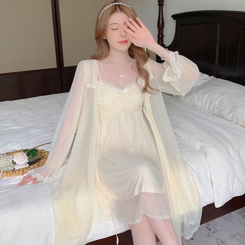 Jarní/Letní Sexy Sladká Noční košilka na jedno rameno - Čistá Touha Špagetová sukně Pyžamo, Princeznovský styl