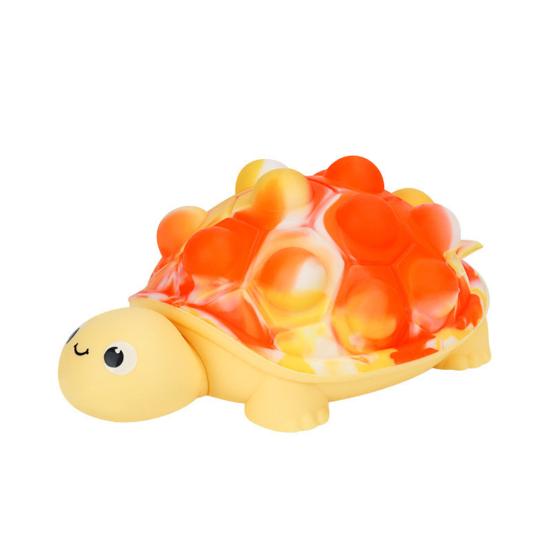 Bubble Shell Turtle Stress Ball Silicone Stress Relieving Tortoise Squeeze Sensory Toy Animal Shape Hand Therapy Exercise Fidget Toy