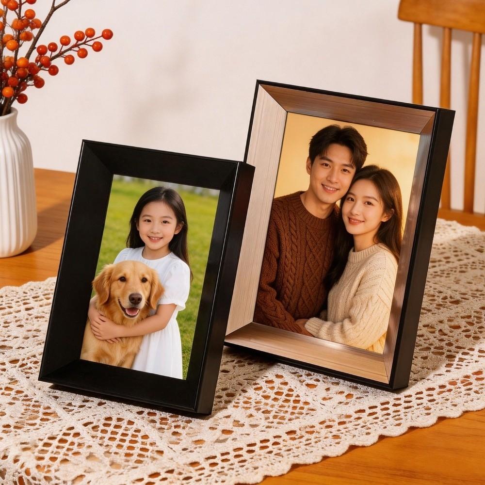 Multiple Sizes Tabletop Picture Frame Minimalist Square Vintage Photo Frame Resin Picture Frame Ornaments Commemorative Gift