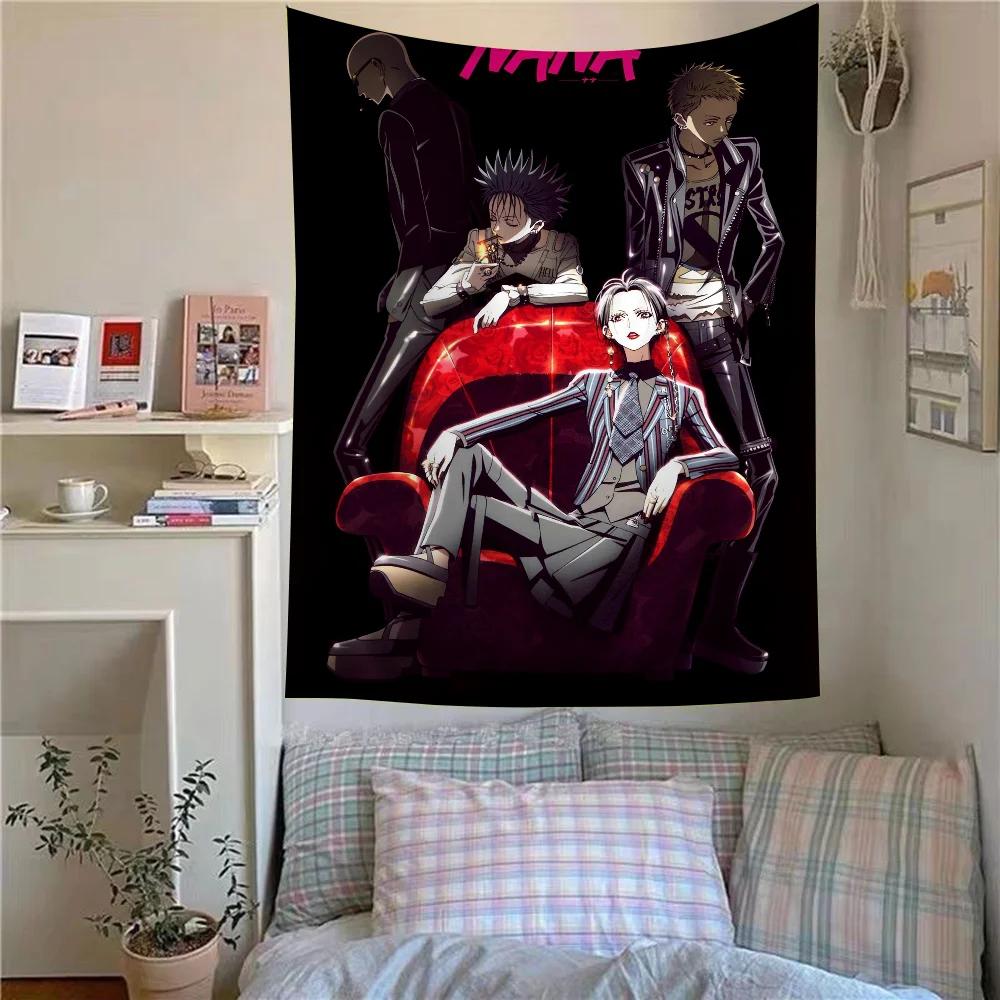 VIKAMA Japanese Classic Anime NANA Wall Tapestry Bedroom Dormitory Game Room Wall Decoration Home Decoration Tapestry