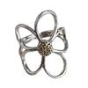 Elegant Finger Rings Hollow Flower Rings Party Accessories Flower Weddings Rings Copper Texture Great for Casual Outfits