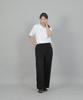 SAINTCREW Soft Elastic Waist Wide Pants Esb-384 Black