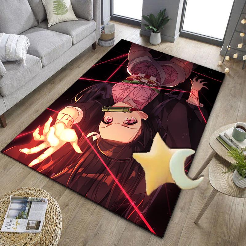 Anime Samurai Warrior's Journey Office Rug Chair Mat, Game Carpet, Suitable for Front Door, Bedroom, Living Room, Desk, Holiday Gift