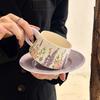 Retro Office Water Cup Girls High Value Coffee Cup Exquisite Ceramic Cup Set Souvenir Birthday Gift