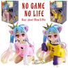New No Game No Life Anime Figure Desktop Cute Cat Ear Shiro Action Figure Room Decorations PVC Adult Collection Model Doll Toys