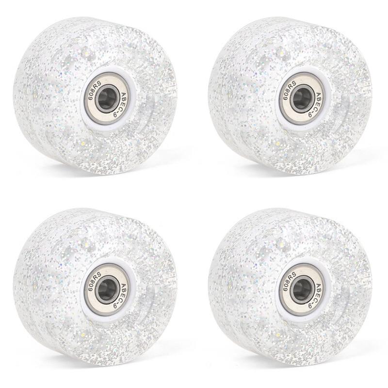MDUG Universal Colorful Snowflake Glowing Wheels