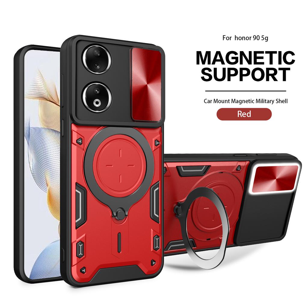 Armor Magnetic Case For Honor Magic 6 Lite 5G 90 Lite X9B5G X8B X7B Nova 11i 11 Pro 4G Ring Holder Stand Shockproof Coque Fundas