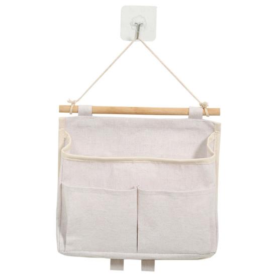 Hanging Storage Bag Multi Pockets Large Capacity Wall Mount Organization Bedside Keys Headband Organizer Bag Household Supplies