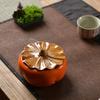 Persimmon Shaped Incense Burner, Ceramic Aromatherapy Burner, Small Incense Insertion, Home Indoor Tea Room Decoration, 1Pc