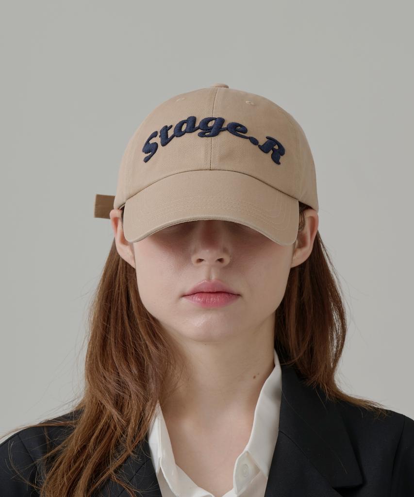 Seuteijial Volume Logo Washed Ball Cap [Beige]