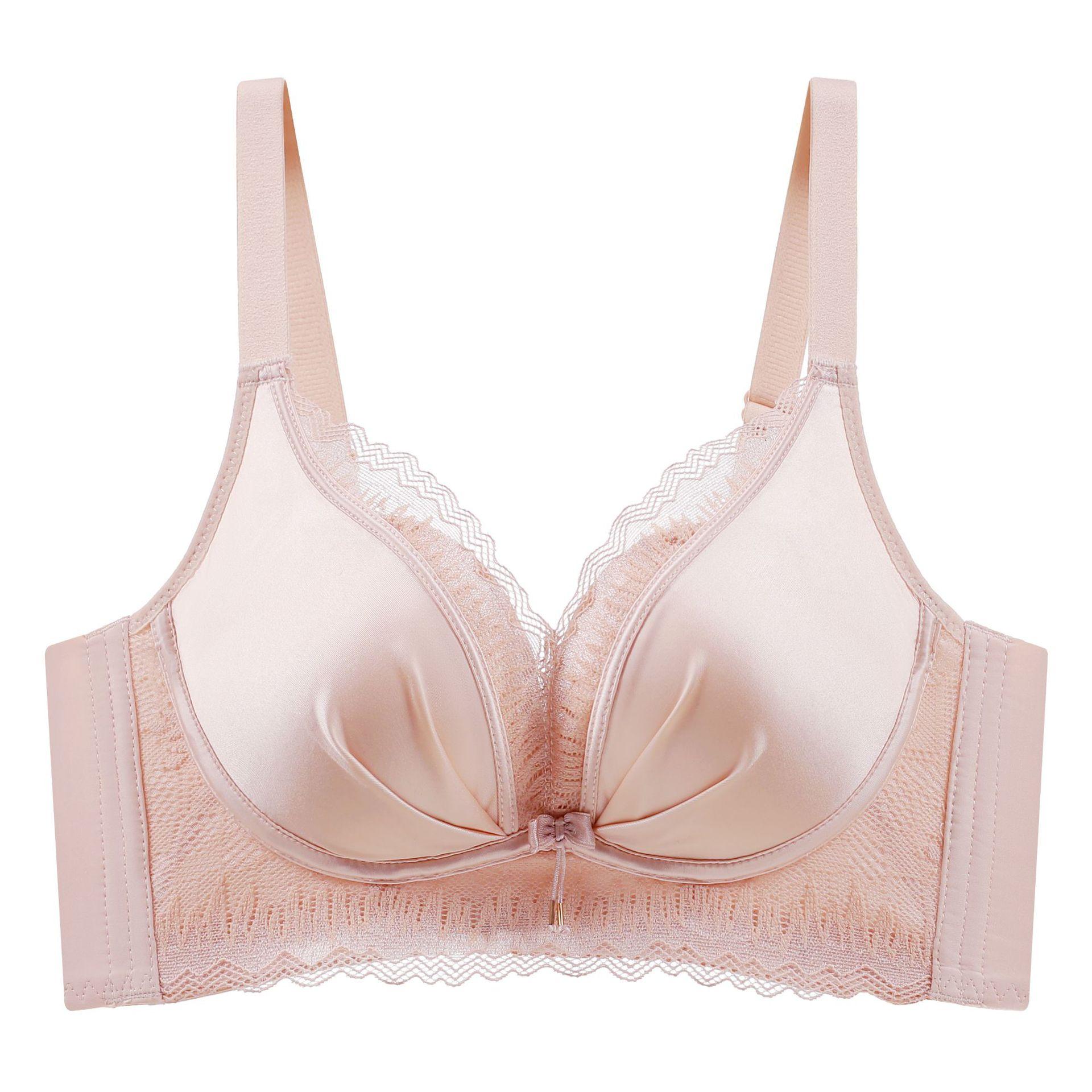 

Осенне-зимний салон красоты корректирующий тип нижнее белье с поддержкой для небольшой груди без косточек мягкая поддержка верхняя поддержка бюстгальтер ледяной шелк мягкая поддержка 34/75AB