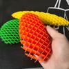 3D Creative Decompression Vent Radish Elastic Mesh Worm Healing Decompression Children's Elastic Telescopic Novelty Toy