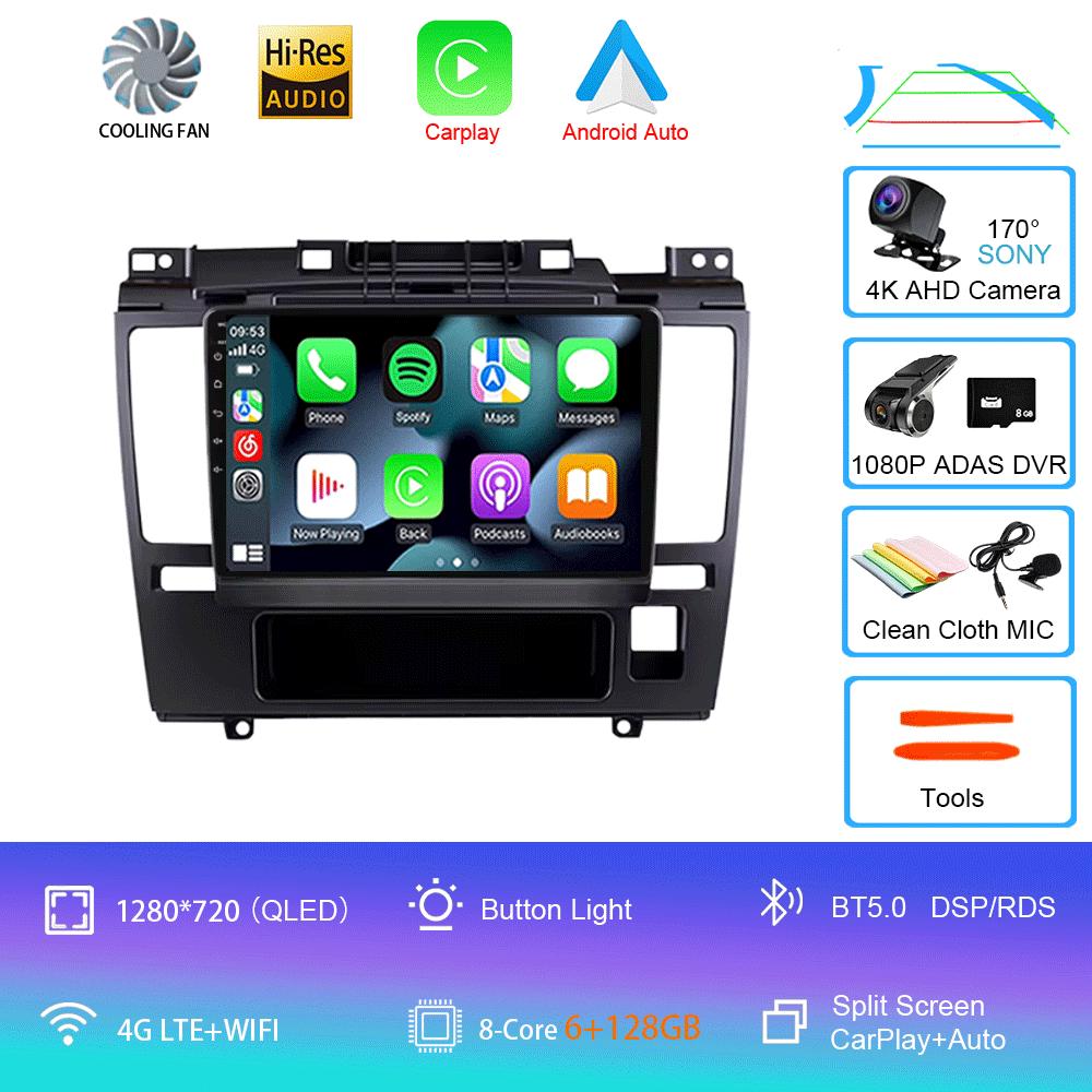Android 14 Car Radio For Nissan Tiida 2005-2010 Multimedia Video Player Stereo GPS Navigation Carplay Andorid Auto 5G WIFI DSP