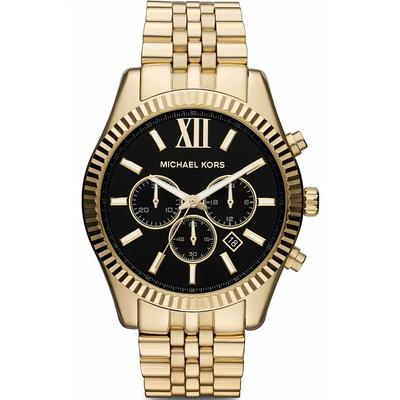 MK8286 Black Dial Lexington Gold Men's Watch