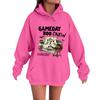 Women's Casual Fashion Comfortable Round Neck Gameday Boocrew Halloween Print Hooded Sweatshirt