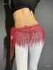 Zhao Hao Rhinestone Tassel Belly Dance Waist Chain Scarf – Multi-layered, Hot-fix Dancewear for Group Performances