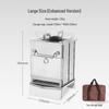 Portable Stainless Steel Folding Outdoor Wood/Charcoal Stove