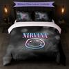 Nirvana Print 3Pcs Bedding Set Duvet Cover With Two Pillowcases Soft Bed Linen For Household Bedroom