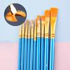 10pcs Oil Painting Pen Plastic Rod Watercolor Water Powder Painting Pen Brush Set