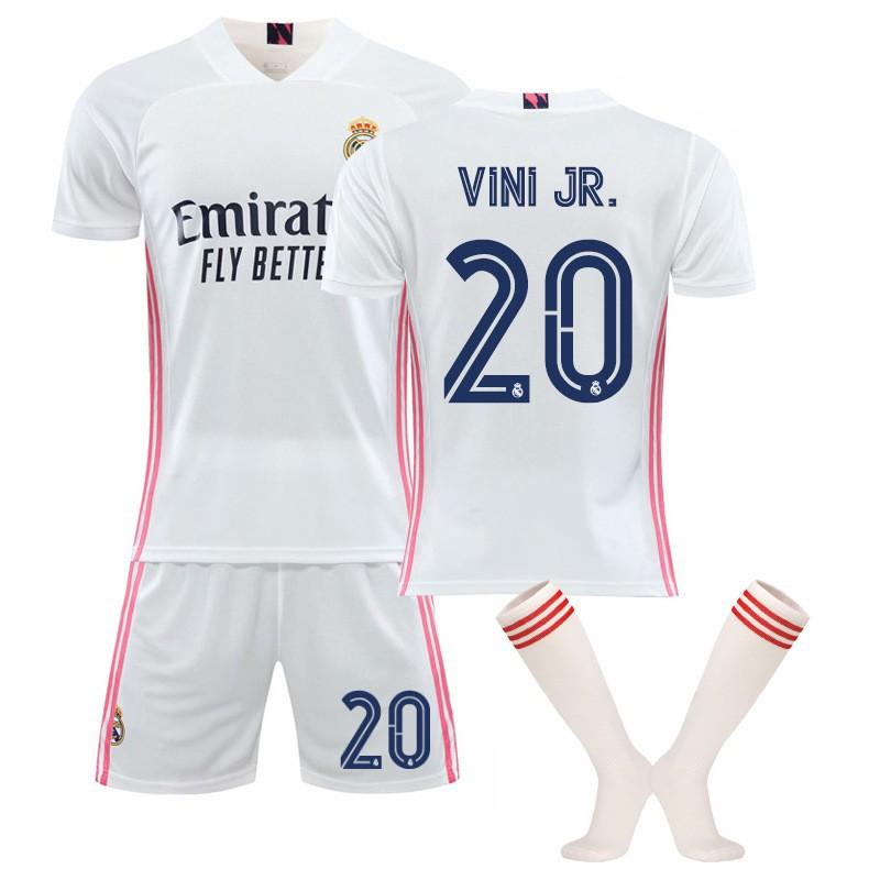 20-21 Home No. 7 C Ronaldo Football Suit Men's 20 Vinicius 4 Ramos 8 Cross