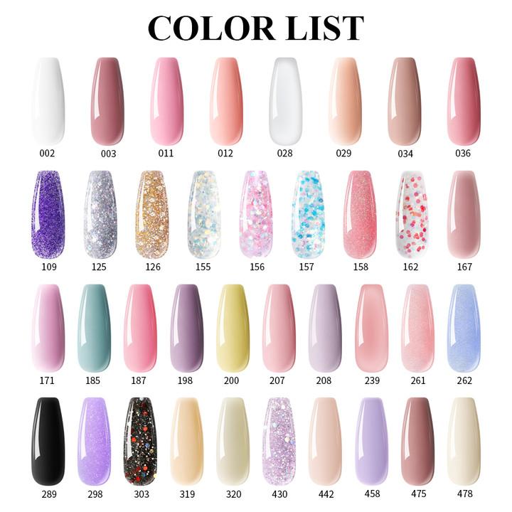 PHOENIXY Poly Nail Gel na prodloužení nehtů Rychlý stavební gel na prsty s 37 barvami Poly Nail Gel na prodloužení a akrylový gelový lak na nail Art