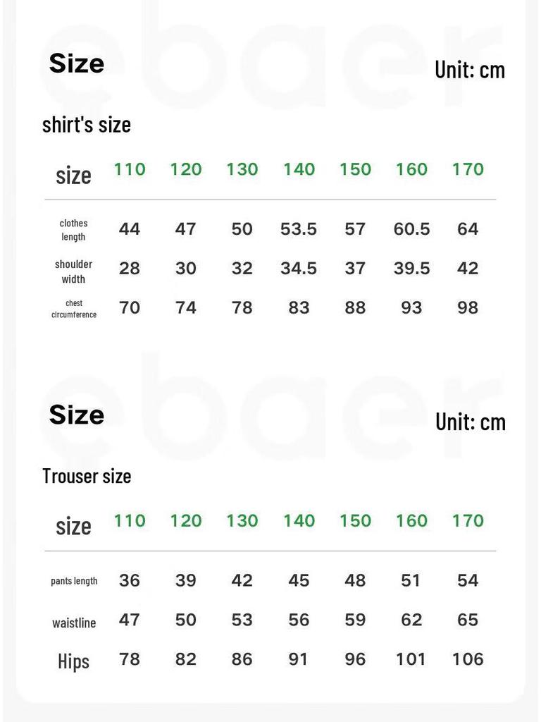 EBAER Kids' Summer Sport Short-Sleeve Two-Piece Set