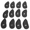12Pcs Golf Iron Covers Set with Numbers Soft Protective Golf Head Cover Protective Headcover for