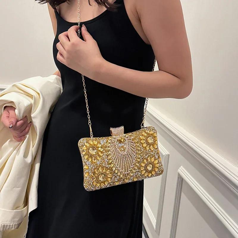 Fashionable Versatile Exquisite Lipstick Bag Shoulder Light Luxury Nightclub Diagonal Shoulder Bag