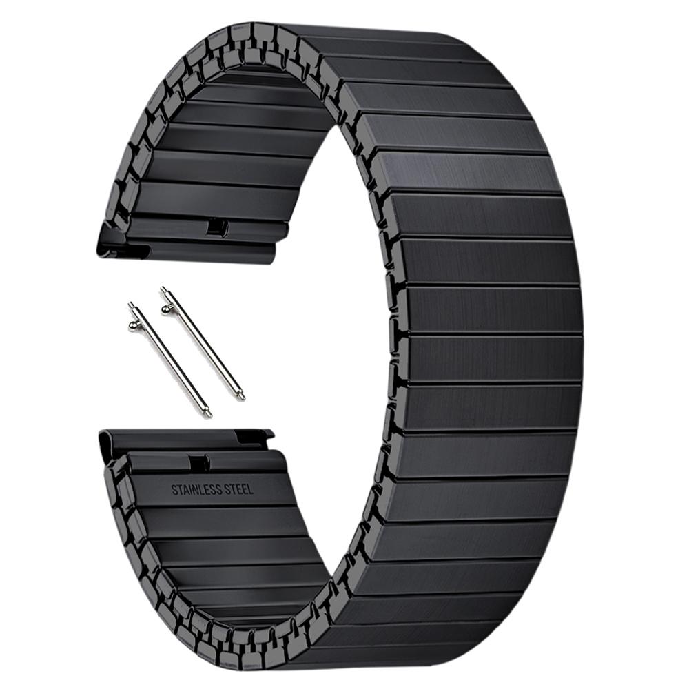 Nerūdijančio plieno elastinga juosta Greito atsegimo metalinė išplečiama laikrodžio apyrankė 18mm 20mm 22mm Apyrankės priedai Universalus apyrankė
