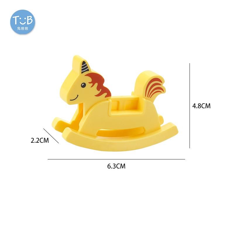 Big Size Block Bricks Train Tracks  Traffic Stop Lights Straight Duploes Black Accessories Diy Hot Toys For Children Baby Gift