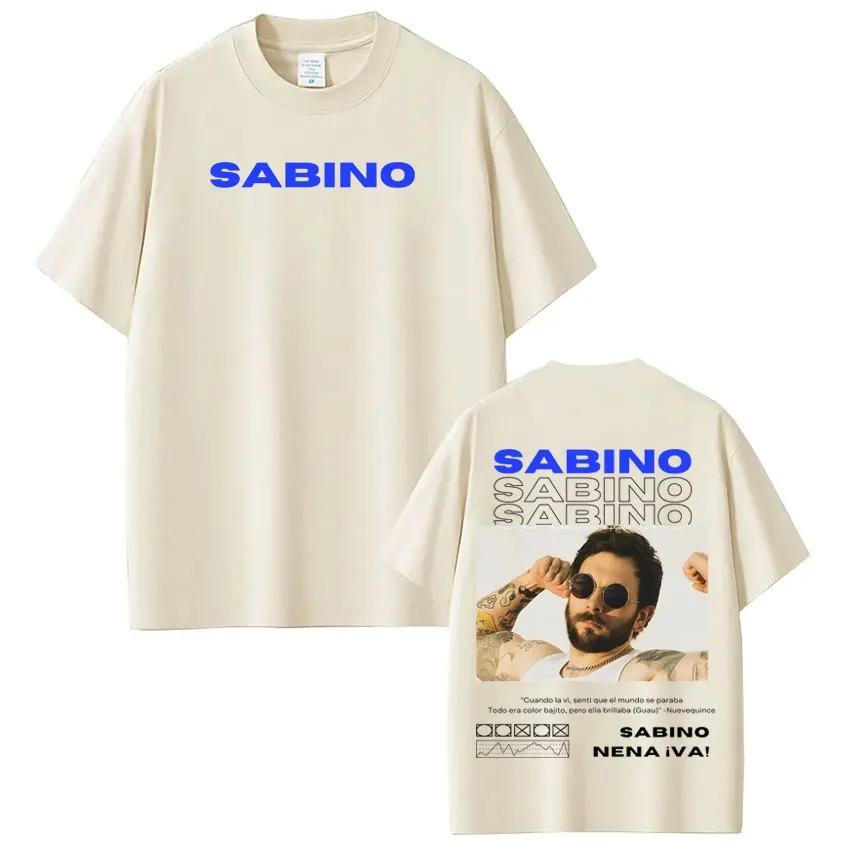 Rapper Sabino Album Tour Printed TShirt Unisex Harajuku Style Fashion Short Sleeve Casual High Quality HipHop TShirt