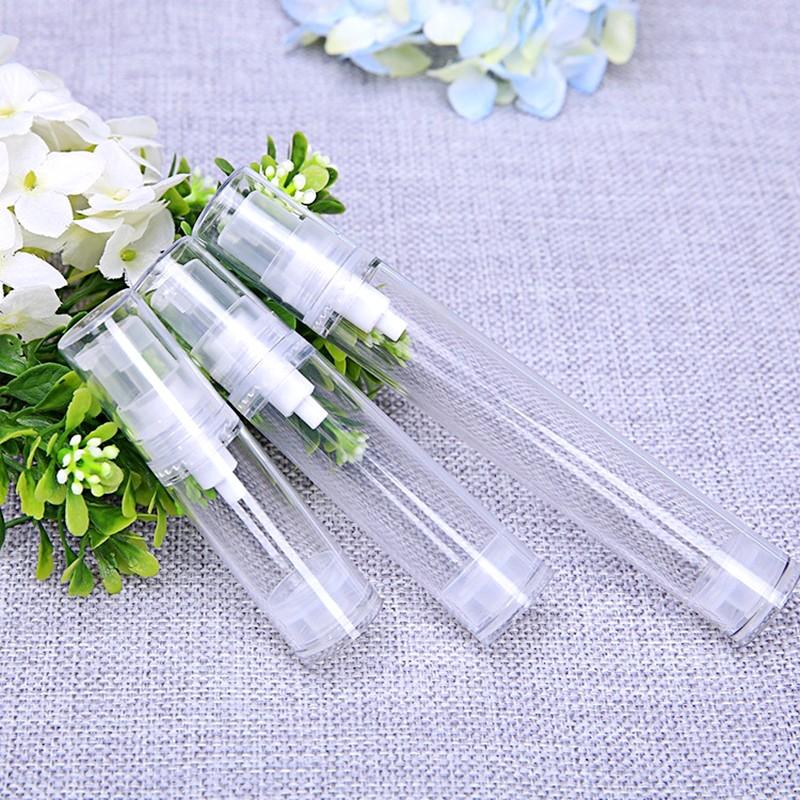 5/10/15ml Portable Empty Airless Pump Plastic Bottles Vacuum Pressure Emulsion Bottle Refillable Lotion Sub-bottling Container 5ml