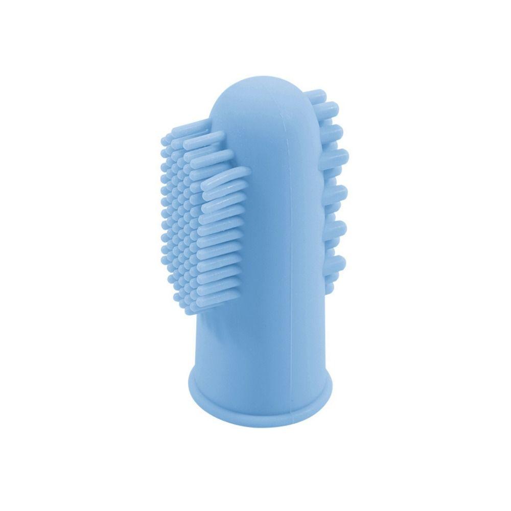 Bite Resistant Pet Finger Toothbrush Silicone Cats Mouth Cleaner  Remove Bad Breath