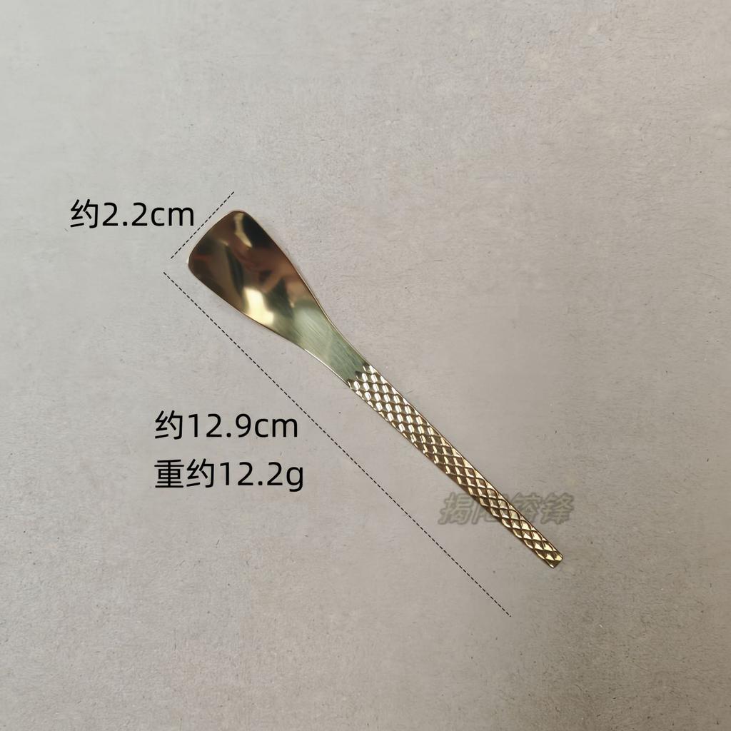 304 stainless steel hammer pattern Japanese dessert spoon, household bird's nest cake fruit fork teaspoon coffee ice cream spoon